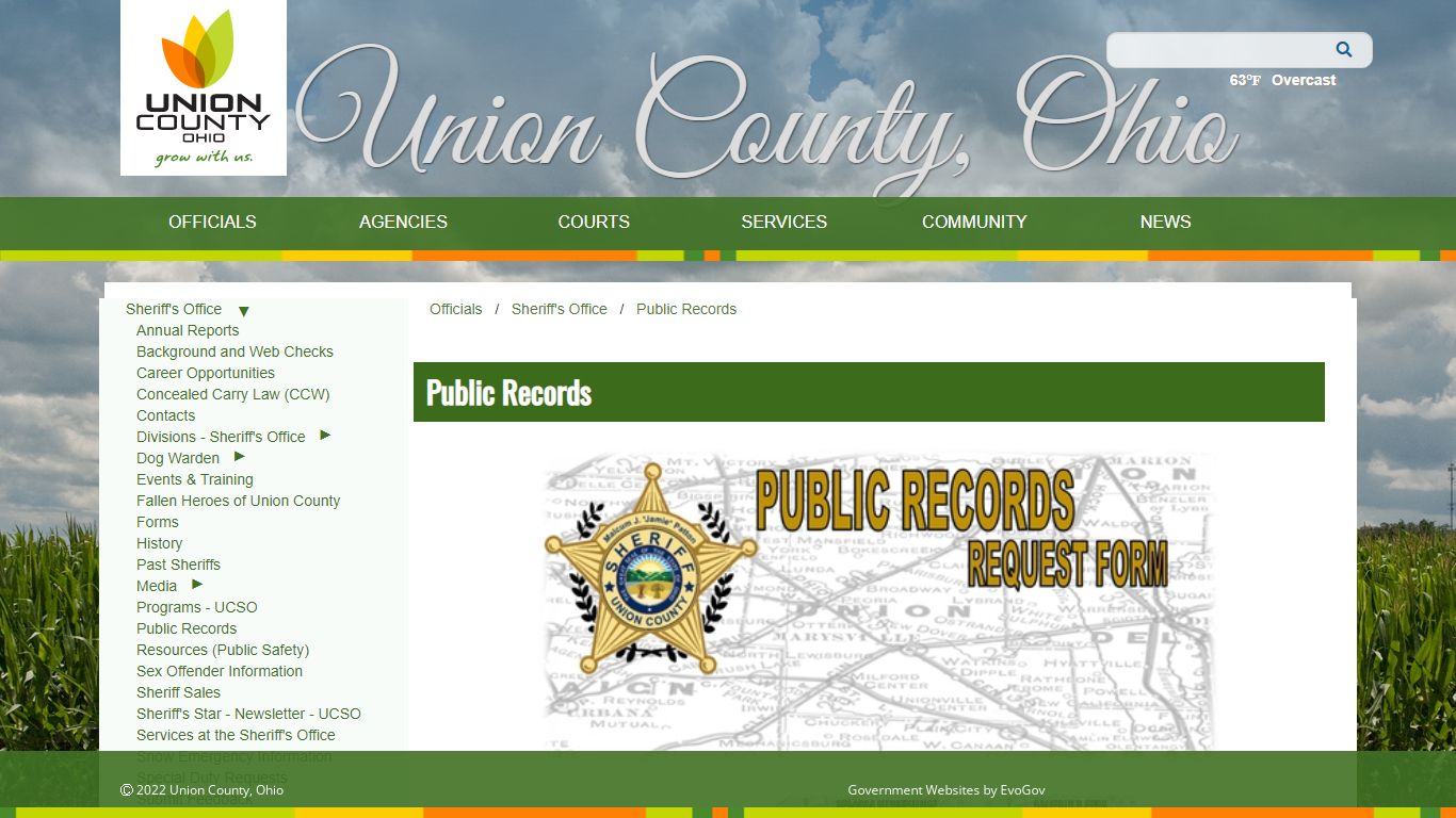 Union County, OhioPublic Records